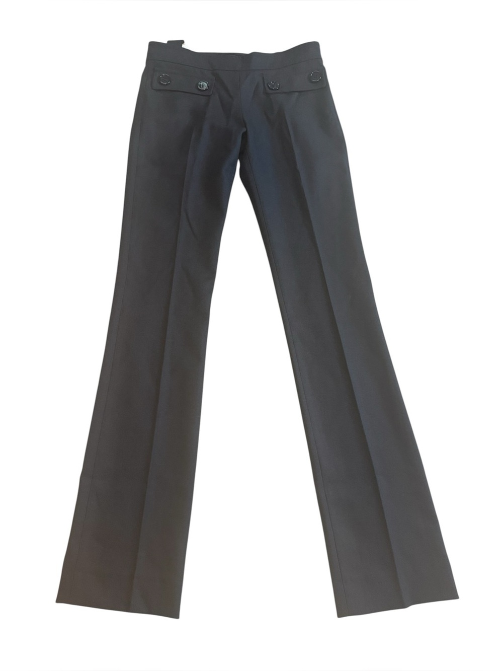 NWT GIAMBATTISTA VALLI High-Waist Wool Tailored Trousers In Navy Blue Size 38 - Picture 4 of 7
